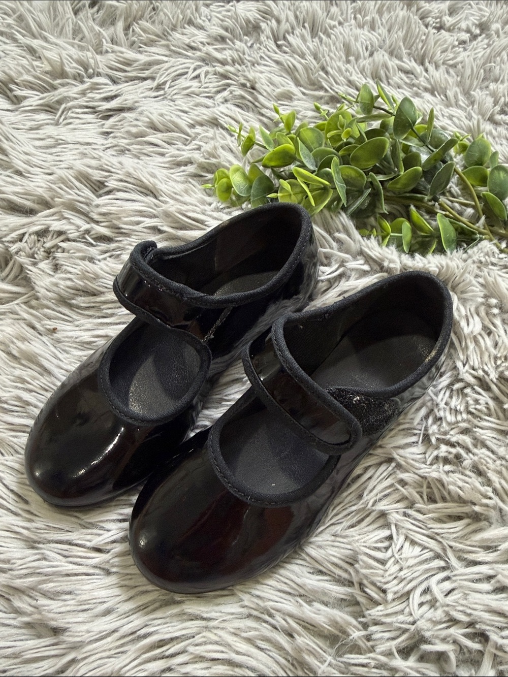 So danca kids Black Mary Jane tap Shoes size 9